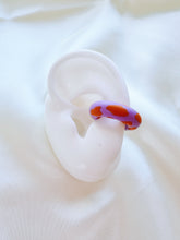 Load image into Gallery viewer, Colorful Clay Ear Cuff - Lilac &amp; Orange