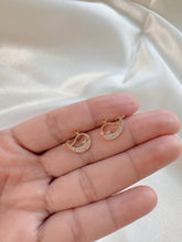 Load image into Gallery viewer, 14K Gold Whale Stud Earrings: Dainty CZ Animal Jewelry