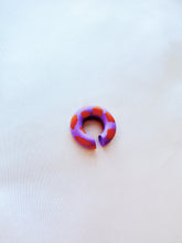 Load image into Gallery viewer, Colorful Clay Ear Cuff - Lilac &amp; Orange