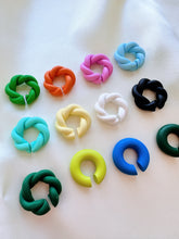 Load image into Gallery viewer, Colorful Clay Ear Cuff – black