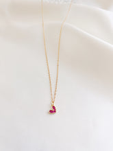Load image into Gallery viewer, Pavé Dainty Heart Necklace