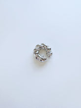 Load image into Gallery viewer, Silver Twist Ear Cuff
