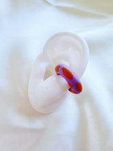 Load image into Gallery viewer, Colorful Clay Ear Cuff - Lilac &amp; Orange