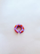 Load image into Gallery viewer, Colorful Clay Ear Cuff - Lilac &amp; Orange