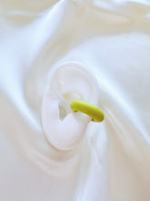 Load image into Gallery viewer, Colorful Clay Ear Cuff – neon yellow