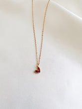 Load image into Gallery viewer, Pavé Dainty Heart Necklace