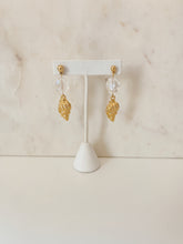 Load image into Gallery viewer, Shell Crystal Earrings