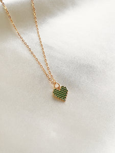 Pixel Heart Necklace